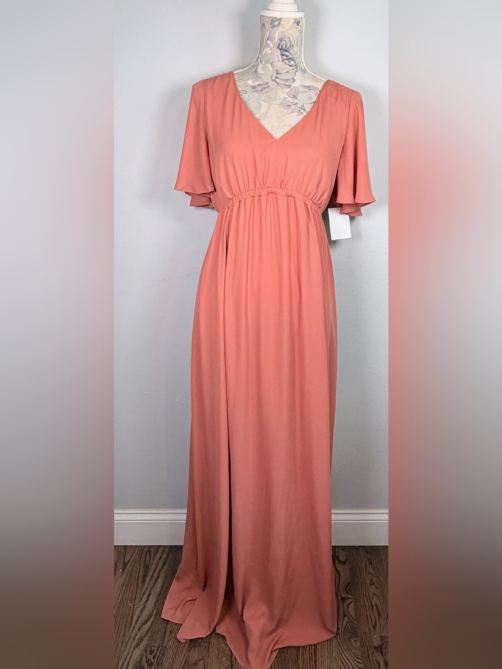 SHOW  ME YOUR MUMU Emily Empire‎ Maxi Dress NWT Medium Rustic Mauve Bridesmaid